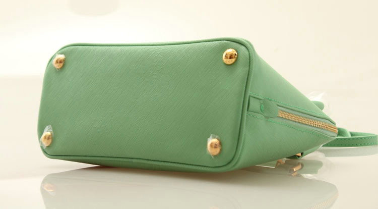 2014 Prada Saffiano Leather Small Two Handle Bag BL0838 apple green for sale